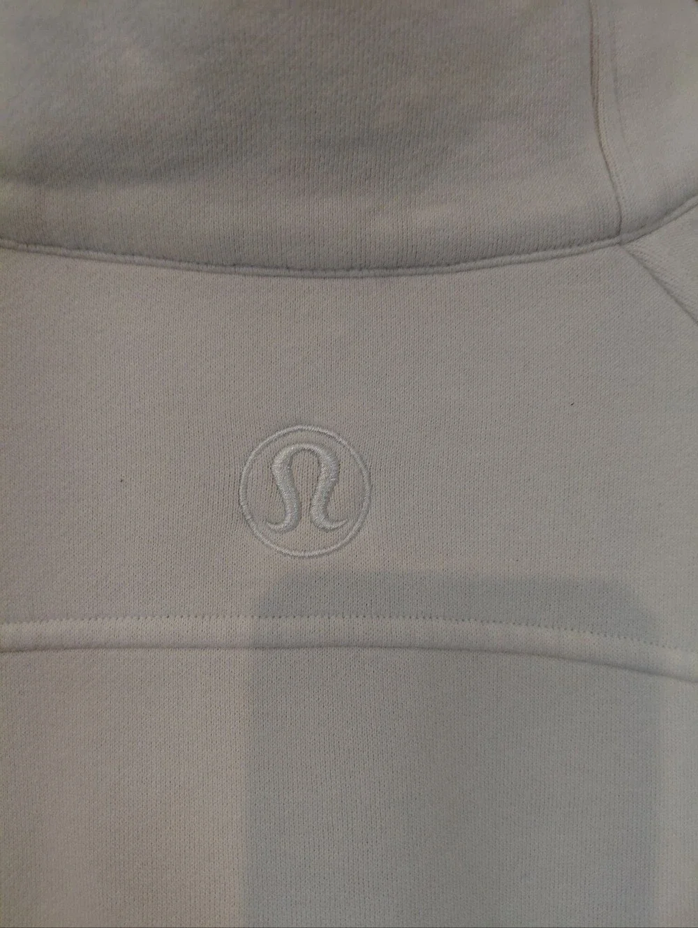 Lululemon Sz. M/L White Opal Scuba Oversized Funnel Neck Half-Zip